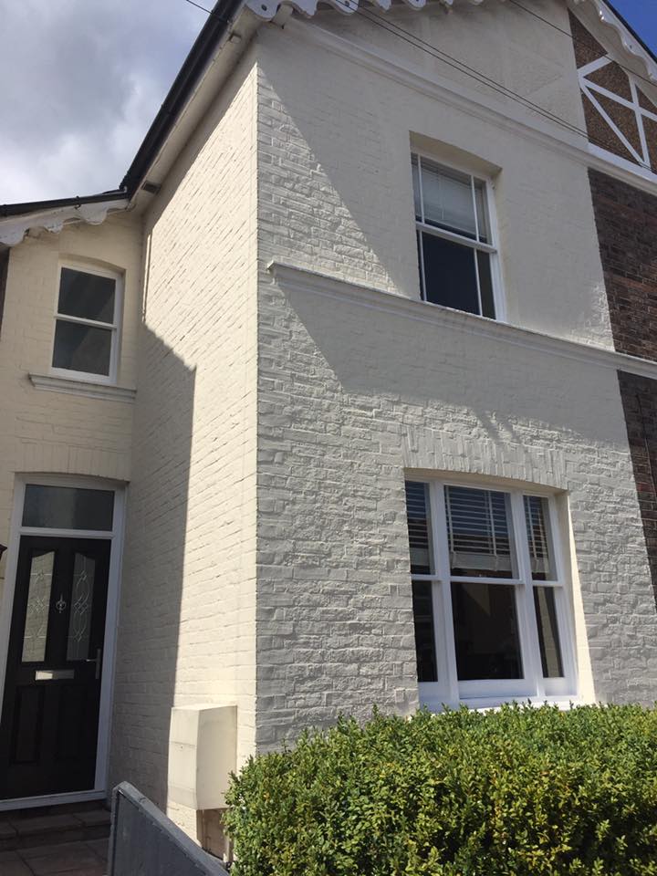 Renovation, draught proofing and redecorating of sash windows in Kent, after photo