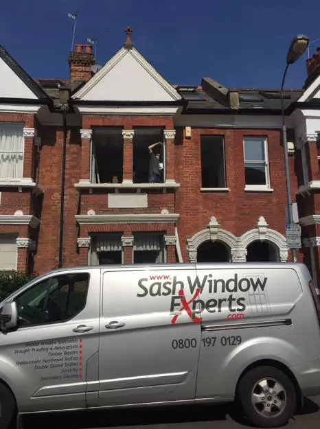 New double glazed sash windows in West London