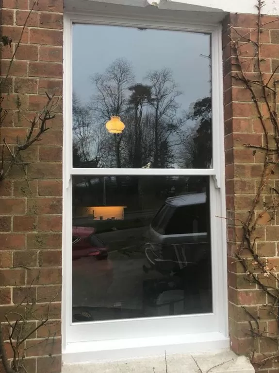 Sash window renovation downstairs