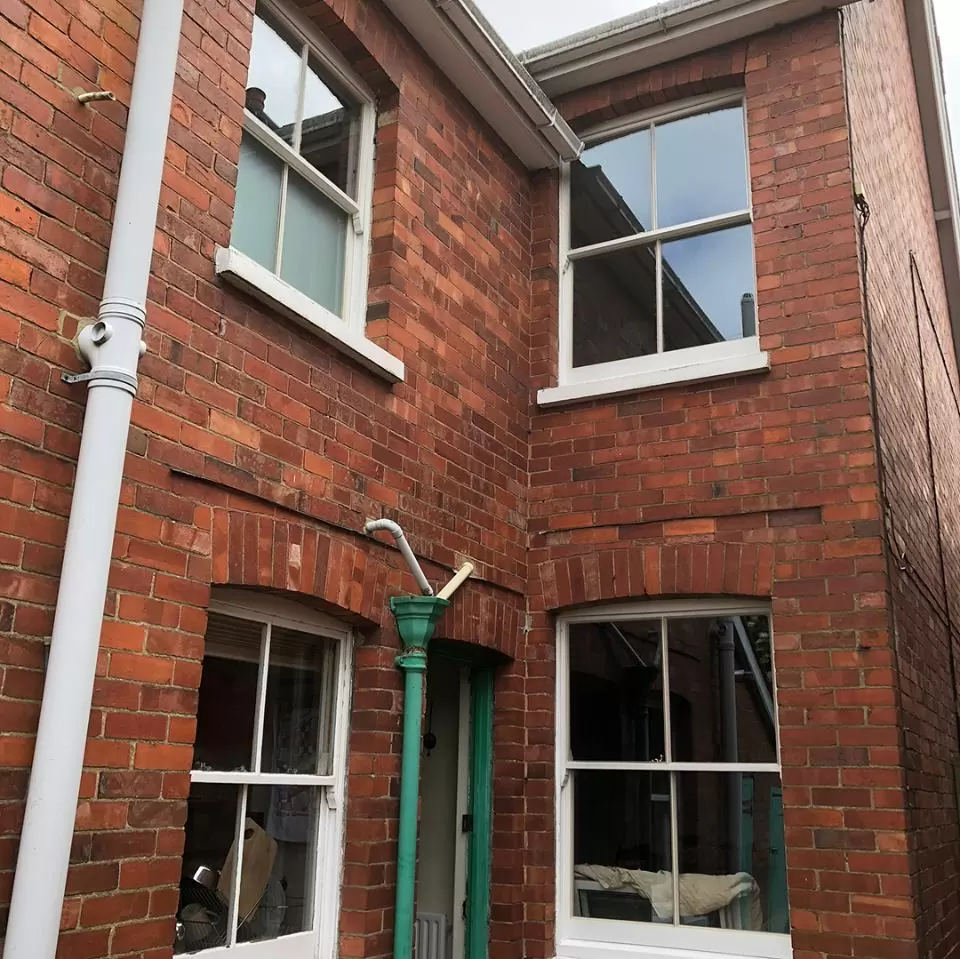 Sash window on Victorian villa