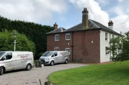 Sash window renovation in Canterbury on a detached period villa