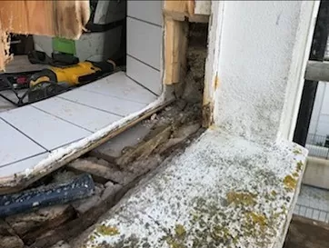 Old sill removal in Brighton
