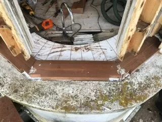 New sills in place in Brighton house