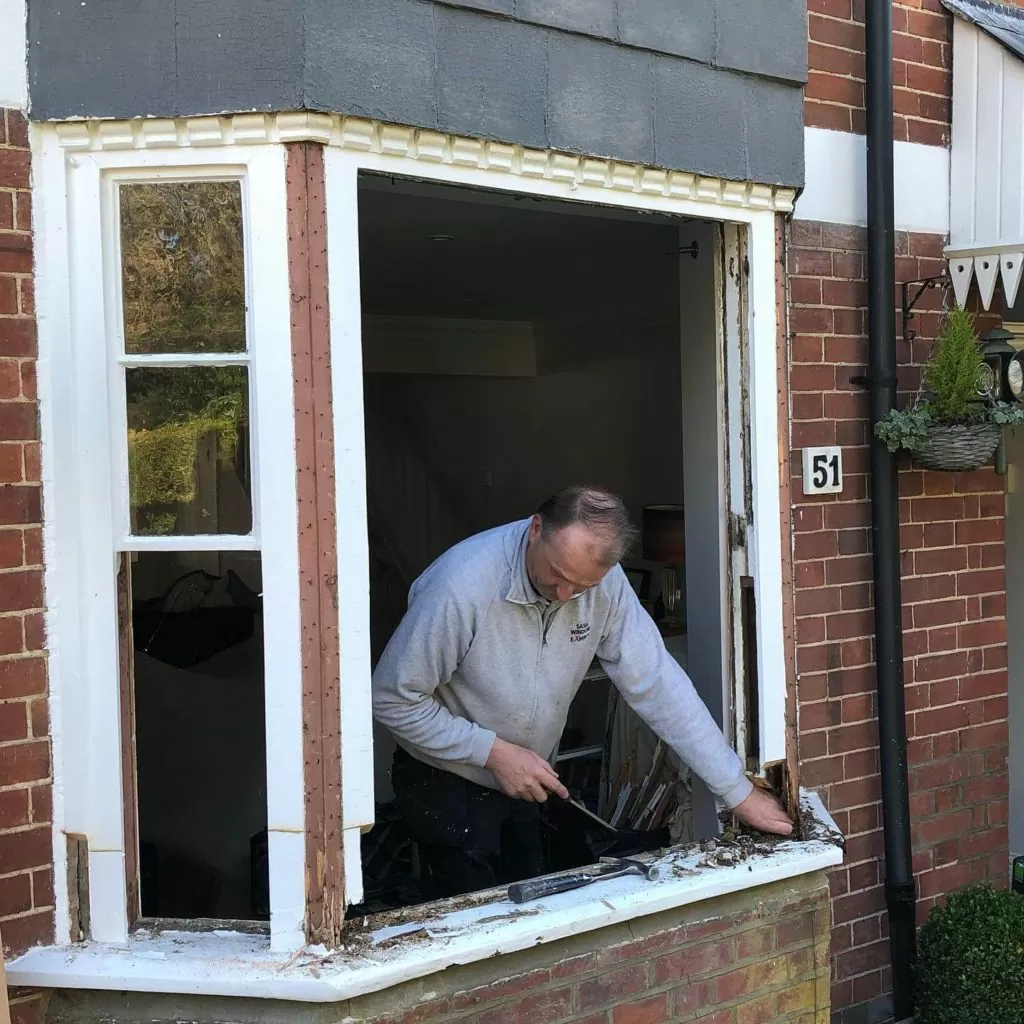 Bay window rebuild and renovation