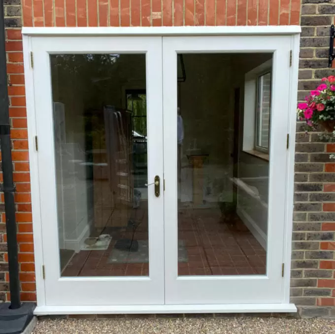 Hardwood double glazed French doors 2