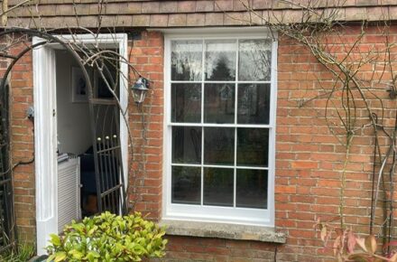 Refurbished and Draught Proofed Single Glazed Sash Windows for Property in Surrey - Exterior Finished