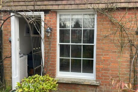 Refurbished and Draught Proofed Single Glazed Sash Windows for Property in Surrey - Exterior Finished
