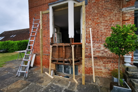 Sash Window Refurbishment and Bay Window Restoration - Exterior before