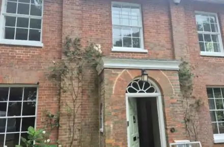 Front exterior of sash window property