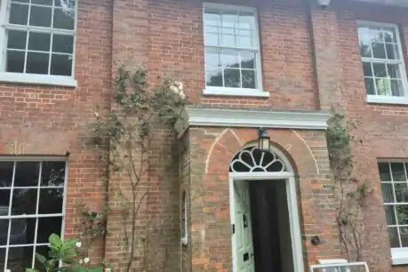 Front exterior of sash window property